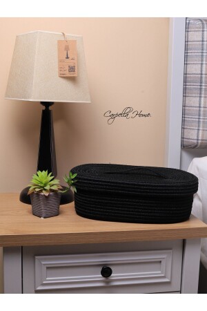 Jute Wicker Basket Organizer with Lid Organizer - Carpella Home