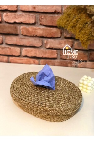 Jute, Wicker, Napkin Holder Box, Napkin Holder, Organizer, Table Organizer HomeTurko-Napkin Holder-Q1 - HomeTurko