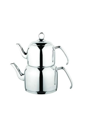 K-310 Violet Teapot Set Steel Handle Mega Size CYDNKLK2 - Özkent