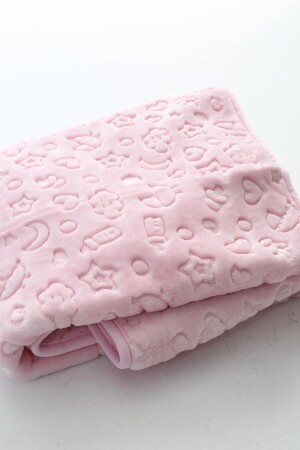 Kabartmalı Kalın (700GR) Peluş Bebek Battaniyesi 100x120 Cm star100x120peluş - Cherub Baby