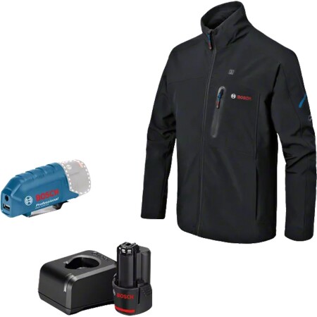 Kabellose Heizjacke BOSCH GHJ 12+18V XAl, schwarz - Bosch