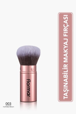 Kabuki-Bürste mit praktischer und hygienischer Hülle – tragbare Bürste – 003 – 8690604597680 - Flormar