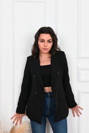 Kadın Astarlı Blazer Ceket 0101-22 44 - Koza Butik
