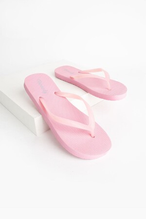 Kadın Basic Rahat Parmak Arası Acıtmaz Pembe Plaj Terliği Flip Flops BER100001TER - Bermody