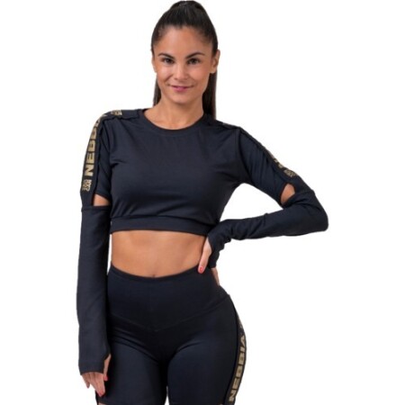Kadın Crop Top Nebbia Honey Bunny 821 - Siyah - Nebbia