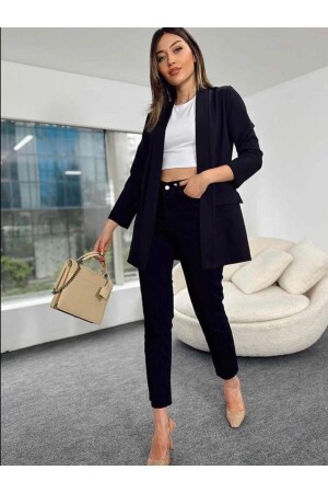 Kadın Dabıl Kumaş Blazer Ceket - Vivoon