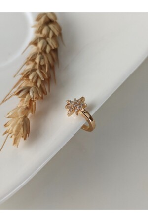 Kadın Gold Zirkon Taşlı Kutup Yıldızı Earcuff Kıkırdak Küpe - Su Perisi Taki Bijuteri