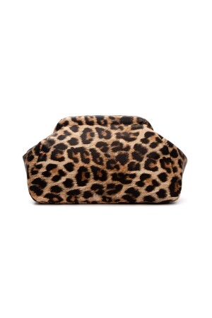 Kadın Leopar Deri Clutch Portföy Çanta - Bahels