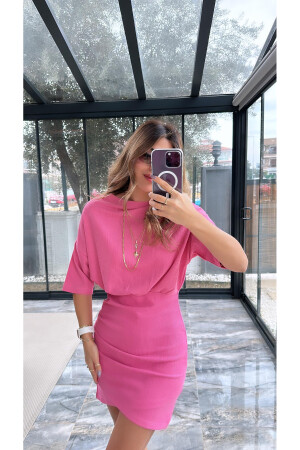 kadın Oleander Drape Detay Elbise - Khar