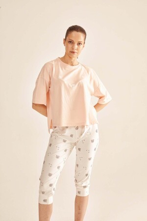 Kadın Pamuklu Kısa Kollu Pijama Üstü - Hays