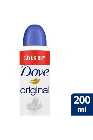Kadın Sprey Deodorant Original 1-4 Nemlendirici Krem Etkili Büyük Boy 200ml x1 Adet - Dove