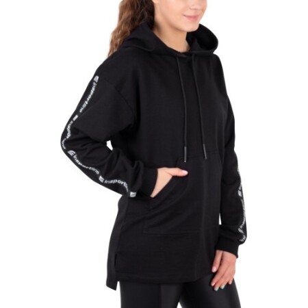 Kadın Sweatshirt inSPORTline Kapüşonlu Üst - Siyah - inSPORTline