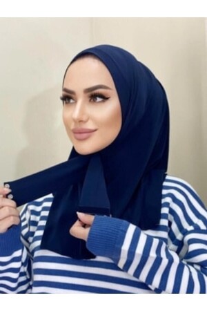 Kadın Tesettür Penye Çıtçıtlı Hazır Bone Şal Model Eşarp Şal - Organic Scarfs