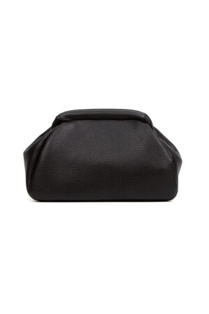 Kadın Trend Siyah Deri Clutch Portföy Çanta - Bahels