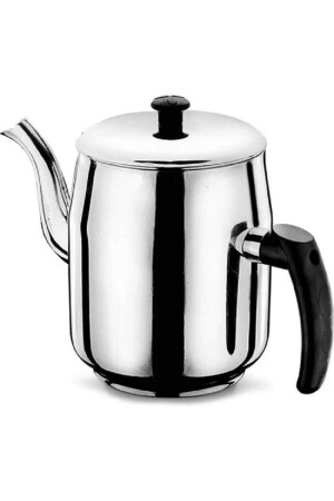 Kaffee-Teekanne mit Bakelit-Griff Nr. 3, Teekanne aus 430er Qualitätsstahl, ypçdd3 - Genel Markalar
