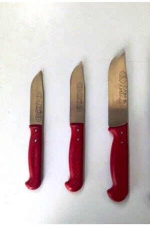 Kahramanmaraş Stainless Forged Steel 3-Piece Knife Set - Üzüm
