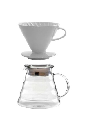 Kahve Demleme Seti-beyaz V60-KS600B - Epinox