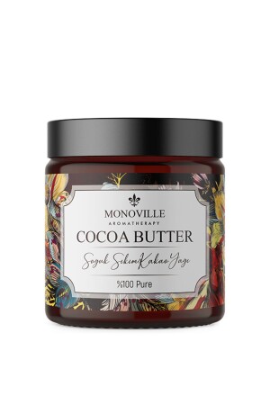 Kakaobutter, 100 ml, kaltgepresste Feuchtigkeitscreme, 100 % rein und natürlich (Kakaobutter) - Monoville