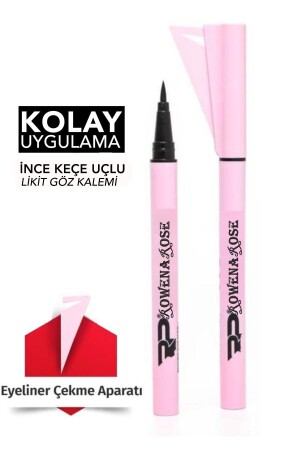 Kalem Eyeliner Eyeliner Çekme Aparatı Pembe Ambalaj - Rowenarose