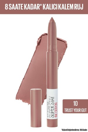 Kalem Ruj - Sw Superstay Ink Crayon 10 Trust Your Gut 30174177 - Maybelline New York