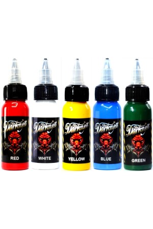 Kalıcı Dövme Boyası 5 Renk Dövme Boyası 30 ml 25558552101 - DARKNESS