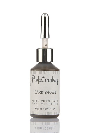 Kalıcı Makyaj Boyası - Dark Brown (koyu Kahverengi) 15ml - Perfect Makeup