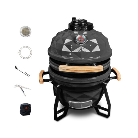 KamadoClub Junior barbecue, gray - KamadoClub