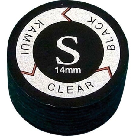 Kamui Şeffaf Siyah Bilardo Sopası Ucu 13 mm Yumuşak - Kamui