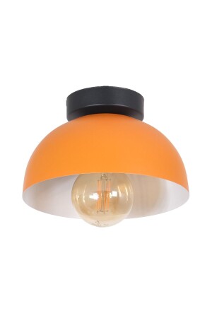 Kante Modern Design Cafe Kitchen Hall Living Room Low Ceiling Orange Color Metal Single Chandelier KP39 - Fer Avize