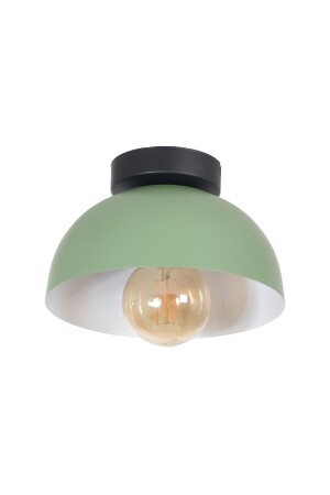 Kante Modernes Design, Café, Küche, Flur, Wohnzimmer, niedrige Decke, grüner Metall-Kronleuchter KP39 - Fer Avize