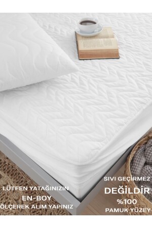 Kapitone Full Kenar Fitted Penye %100 Pamuk Yatak Koruyucu Alez Lastikli Çarşaf Yatak Koruyucu 2022KAPYTK001 - VESSİNOHOME
