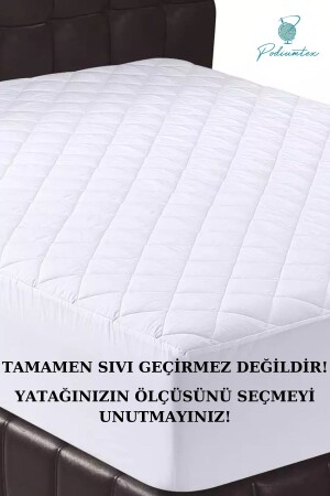 Kapitoneli Tek Kişilik Çift Kişilik Battal Boy Yatak Alezi-yatak Koruyucu - Podiumtex
