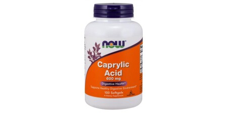 Kaprilik Asit, 600 mg - 100 yumuşak kapsül - NOW Foods