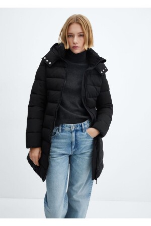 Kapüşonlu Kapitone Anorak - Mango