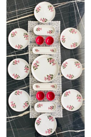 Kar Çiçeki 17 Piece Breakfast Set for 8 Persons karçiçek8-17 - VENÜS HOME DECORATION