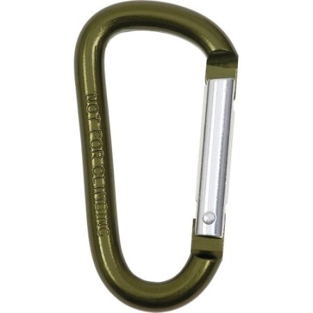 Karabiner D MFH, grün, 8 mm x 8 cm - MFH
