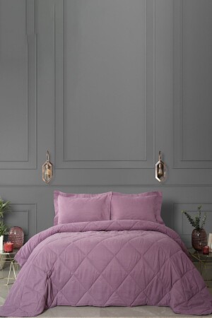 Karaca Glaze Dried Rose Private Double Comfort Set - Karaca Home