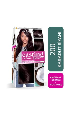 Karadut Siyahı Saç Boyası - Casting Creme Gloss 200 3600523302895 - L'oreal Paris