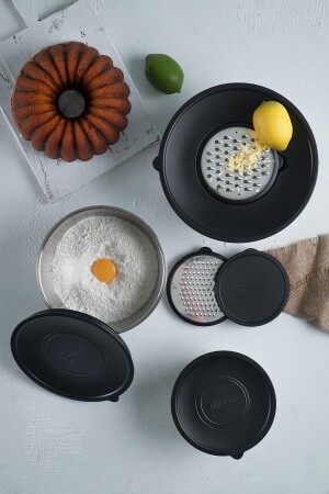 Karat 16-20-24cm Steel 9-piece Mixing Bowl with Grater 17120 - Acar