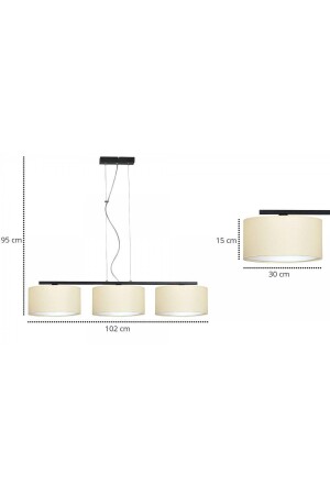 Kardelen Living Room Chandelier Fabric Head Hat Metal Post to the Wall Mente Decorative Lamp KARDELEN AVİZE - White West inn House