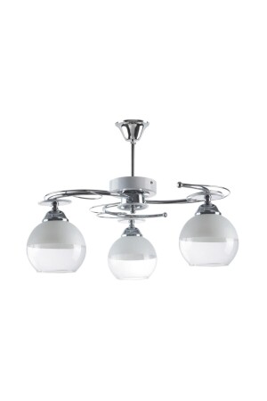 Karel 3-Piece Living Room - Kitchen - Bedroom Modern Chrome Glass Chandelier Karel 3-Piece - Modavize