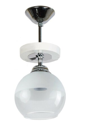 Karel Modern Chrome Living Room - Kitchen - Bedroom Color Glass Single Chandelier TYC00395726741 - Modavize