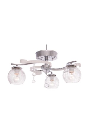 Karen 3-Piece Chrome LED Chandelier with Remote Control 1180-21-03 - Umur Aydınlatma