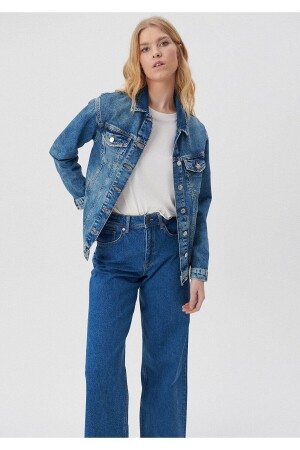 Karla Gold Icon Jean Ceket Boyfriend 110154-30868 - Mavi
