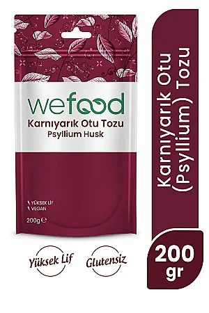 Karnıyarık Otu (Psyllium) Tozu 200 gr - Wefood
