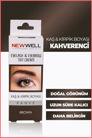 Kaş & Kiprik Boyası - Kahverengi 8680923320922 - New Well