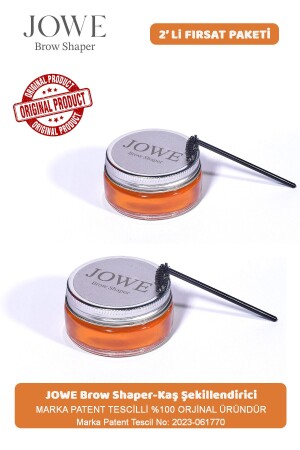 Kaş Şekillendirici- Kaş Wax (2'Lİ FIRSAT PAKETİ) - Jowe Brow Shaper