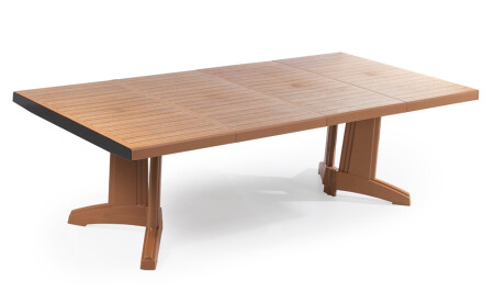 Katar - 2 Teak Ahşap Dekorlu Masa - Cadde Yıldız