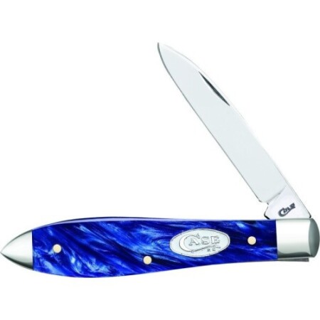Katlanır bıçak kılıfı SS Mavi İnci Kirinite Damla Şeklinde - W.R. Case & Sons Cutlery Co.