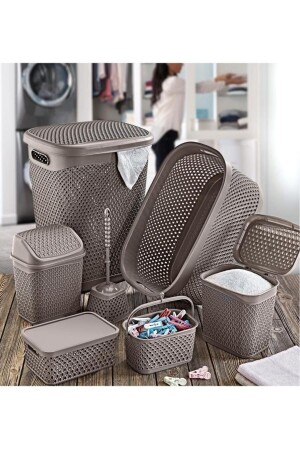 Katre Dowry Set 7 Piece Terra Bathroom Set TRN-170SET-03 - SmartWare